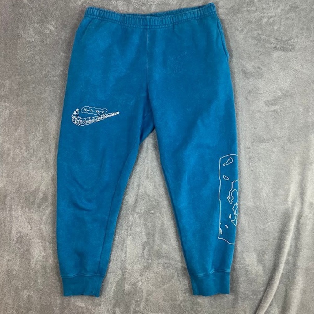 Nike Sportswear Club Fleece Drip Joggers Mens L Sweatpants Unique Graphic Modern